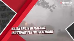 Hujan Deras dan Angin Kencang di Malang, Ibu Tewas Tertimpa Tembok