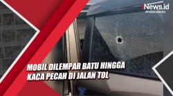 Viral Video Mobil Dilempar Batu hingga Kaca Pecah di Jalan Tol Palembang-Kayu Agung<