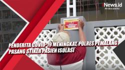 Penderita Covid-19 Meningkat, Polres Pemalang Pasang Stiker Pasien Isolasi