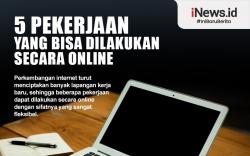 Infografis 5 Pekerjaan yang Bisa Dilakukan secara Online