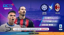 Link Live Streaming Inter Milan Vs AC Milan di RCTI+ Malam Ini