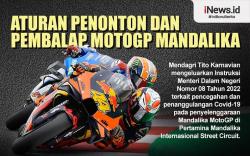 Infografis Pembalap dan Penonton MotoGP Mandalika Wajib Vaksin Lengkap