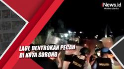 Bentrokan Kembali Pecah di Kota Sorong, Petugas Bubarkan Massa dengan Gas Air Mata