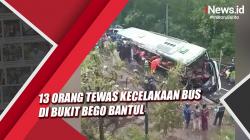 Video Kecelakaan Bus di Bukit Bego Bantul, 13 Orang Tewas