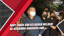 Hary Tanoesoedibjo dan Wamenparekraf Angela Melayat ke Kediaman Mertua Sandiaga Uno