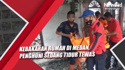 Kebakaran Rumah di Medan, Penghuni sedang Tertidur Tewas<