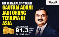 Infografis Gautam Adani Jadi Orang Terkaya di Asia