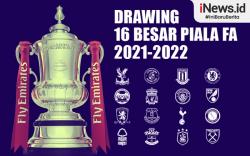 Infografis Hasil Drawing 16 Besar Piala FA: Tottenham Jumpa Pembunuh MU