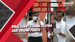 Video Viral, Luhut Terima Telepon saat Jokowi Pidato