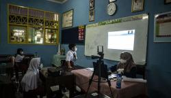 Suasana PTM Sekolah DKI Jakarta 50 Persen