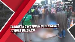 Video Tabrakan 2 Motor di Duren Sawit, 1 Tewas di Lokasi