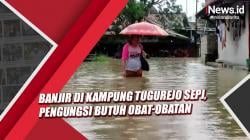 Rumah Terendam Banjir, Kampung Tugurejo Pekalongan Sepi setelah Ditinggal Warga Mengungsi
