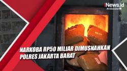 Narkoba Rp50 Miliar Dimusnahkan Polres Jakarta Barat