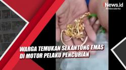 Warga Temukan Sekantong Emas dalam Jok Motor Pelaku Pencurian di Sidoarjo