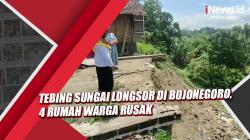 Tebing Sungai Longsor di Bojonegoro, 4 Rumah Warga Rusak