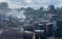 Terjadi Lagi, Tempat Penyulingan Minyak Ilegal di Muba Kembali Meledak<