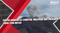 Erupsi Gunung Ile Lewotok, Waspada Abu Vulkanik Capai 1200 Meter 