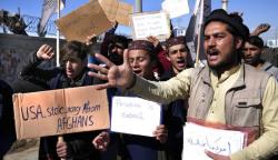 Dana Cadangan Afghanistan Rp50 Triliun Diambil untuk Kompensasi Korban 9/11, Demonstran: AS Pencuri!