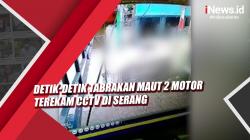 Detik-Detik Tabrakan Maut 2 Motor Terekam CCTV di Serang