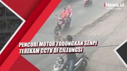 Video Pencuri Motor Todongkan Senpi Terekam CCTV di Cileungsi