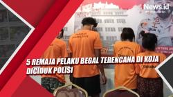 Video 5 Remaja Pelaku Begal Terencana di Koja Diciduk Polisi