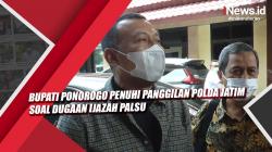Video Bupati Ponorogo Penuhi Panggilan Polda Jatim Soal Dugaan Ijazah Palsu