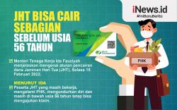 Infografis JHT Bisa Cair Sebagian sebelum Usia 56 Tahun
