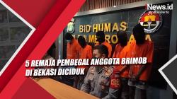 Video 5 Remaja Pembegal Anggota Brimob di Bekasi Diciduk