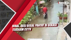 Video Viral, Aksi Begal Pantat di Bekasi Terekam CCTV