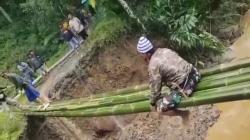 Curug Ngebul dan Sungai Cicatang Cianjur Meluap, Jembatan Antarkabupaten Putus