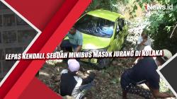 Lepas Kendali, Sebuah Minibus Masuk Jurang di Kolaka