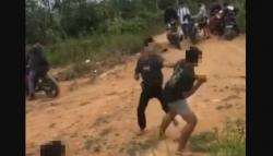 Viral Duel Pelajar di Barito Utara Ditonton Belasan Teman, Berawal dari Saling Ejek<