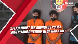 Video 2 Penjambret Tas Diringkus Polisi, Satu Pelaku Ditembak di Bagian Kaki