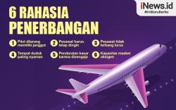 Infografis 6 Rahasia Penerbangan