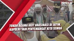 Video Tokoh Agama Ikut Vaksinasi di Jatim, Kapolri: Jadi Penyemangat Kita Semua<