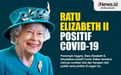 Infografis Ratu Elizabeth II Positif Covid-19