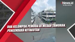Video Dua Kelompok Pemuda di Medan Tawuran, Pengendara Ketakutan