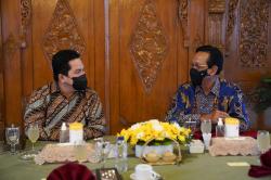  Temui Sultan Hamengkubuwono X, Erick Thohir Bahas Tol hingga Candi Borobudur  
