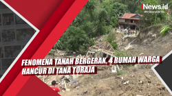 Video Fenomena Tanah Bergerak, 4 Rumah Warga Hancur di Tana Toraja