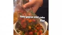 Makan Tahu Gejrot 200 Cabe, Hary Tanoesoedibjo : Maju Terus UMKM Indonesia