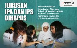 Infografis Jurusan IPA dan IPS SMA Dihapus