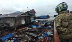 Gelombang Pasang Rusak Puluhan Rumah di Sorong, Ratusan Warga Mengungsi