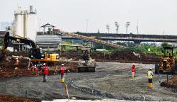 Ada 18 Tikungan, Begini Penampakan Sirkuit Formula E di Ancol saat Dibangun