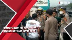  Sempat Tutup Tol Purbaleunyi, Begini Tuntutan Sopir Truk<