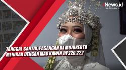 Tanggal Cantik, Pasangan di Mojokerto Menikah dengan Mas Kawin Rp220.222