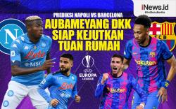 Infografis Prediksi Napoli Vs Barcelona: Aubameyang dkk Siap Kejutkan Tuan Rumah