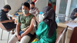 Vaksinasi Booster Digelar di Pasar Tradisional Disambut Antusias Warga Cimahi<