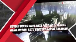 Video Rumah Dinas Wali Kota Padang Diserang Geng Motor, Batu Berserakan di Halaman