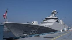 KRI RE Martadinata-331 dan 130 Prajurit TNI AL Unjuk Kebolehan di Perairan India