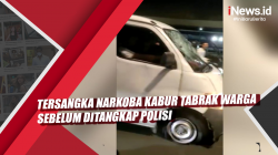 Video Tersangka Narkoba Kabur Tabrak Warga Sebelum Ditangkap Polisi
